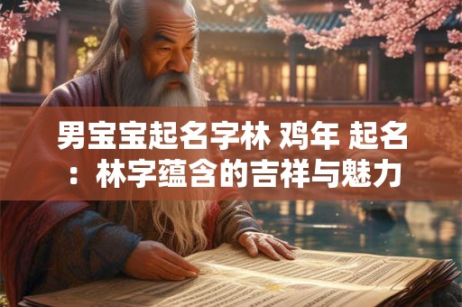 男宝宝起名字林 鸡年 起名：林字蕴含的吉祥与魅力
