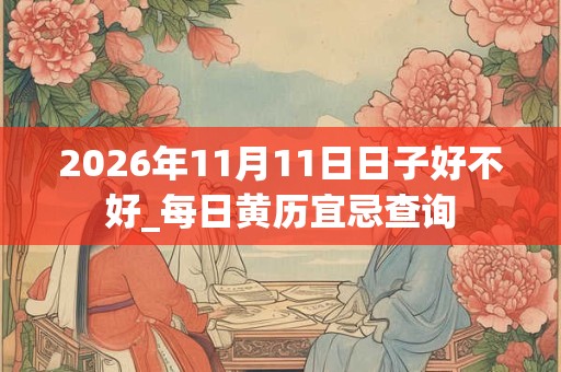 2026年11月11日日子好不好_每日黄历宜忌查询