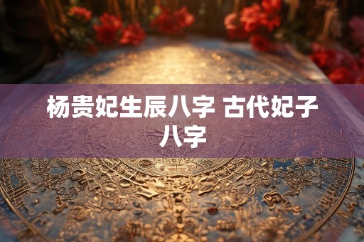 杨贵妃生辰八字 古代妃子八字