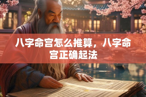 八字命宫怎么推算，八字命宫正确起法