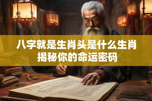 八字就是生肖头是什么生肖 揭秘你的命运密码