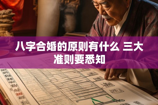 详细阅读:八字合婚的原则有什么 三大准则要悉知 八字合婚的原则有什么 三大准则要悉知