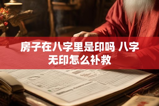 房子在八字里是印吗 八字无印怎么补救