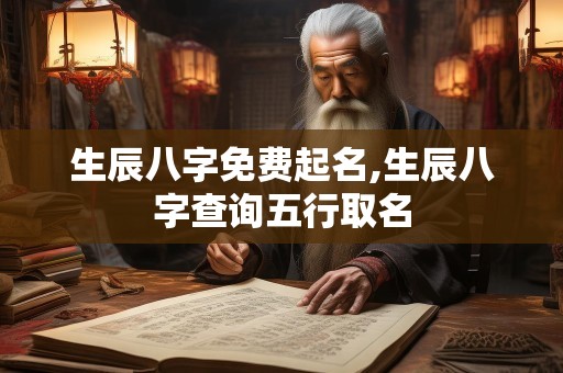 生辰八字免费起名,生辰八字查询五行取名