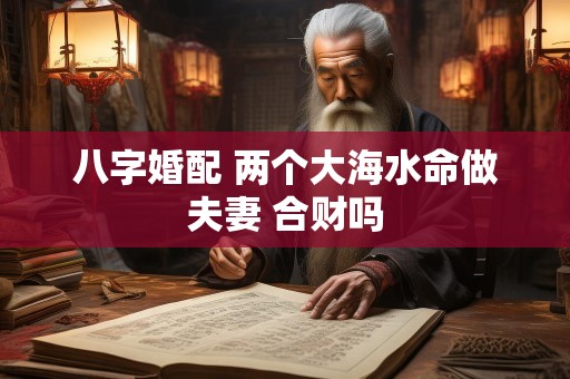 八字婚配 两个大海水命做夫妻 合财吗