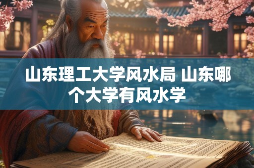 山东理工大学风水局 山东哪个大学有风水学