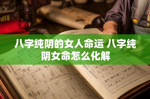 八字纯阴的女人命运 八字纯阴女命怎么化解
