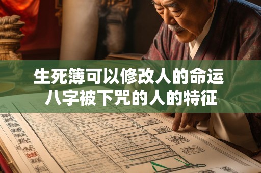 生死簿可以修改人的命运 八字被下咒的人的特征