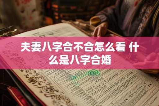 夫妻八字合不合怎么看 什么是八字合婚
