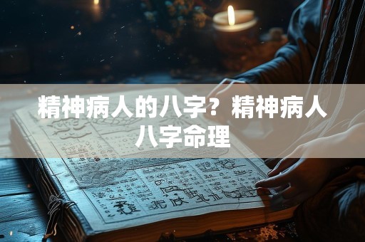 精神病人的八字？精神病人八字命理