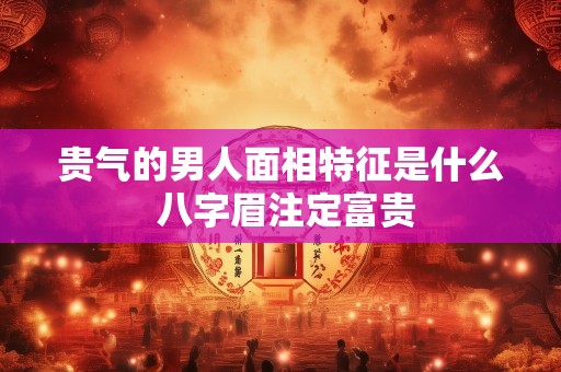 贵气的男人面相特征是什么 八字眉注定富贵