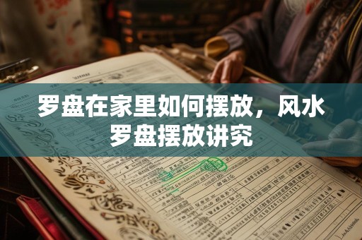 罗盘在家里如何摆放，风水罗盘摆放讲究