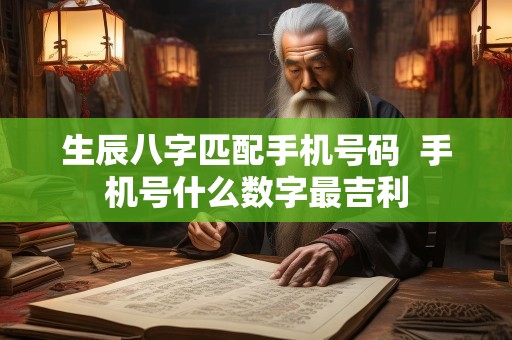 生辰八字匹配手机号码  手机号什么数字最吉利