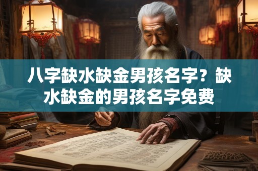 八字缺水缺金男孩名字？缺水缺金的男孩名字免费