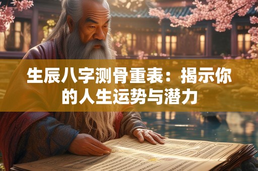 生辰八字测骨重表：揭示你的人生运势与潜力
