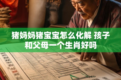 猪妈妈猪宝宝怎么化解 孩子和父母一个生肖好吗