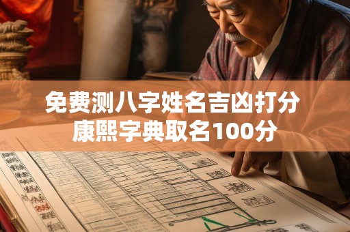 免费测八字姓名吉凶打分 康熙字典取名100分