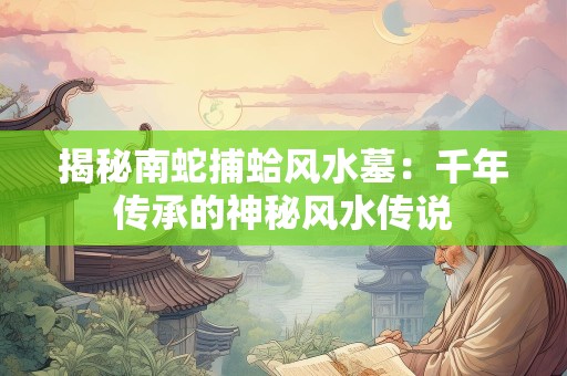 揭秘南蛇捕蛤风水墓：千年传承的神秘风水传说