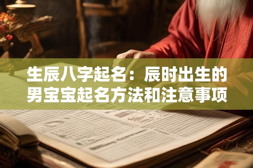 生辰八字起名：辰时出生的男宝宝起名方法和注意事项
