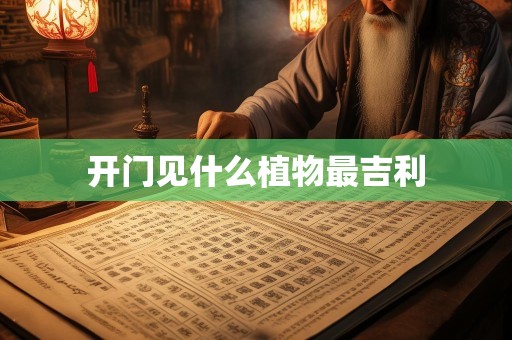 开门见什么植物最吉利