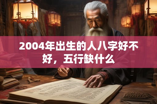 2004年出生的人八字好不好，五行缺什么