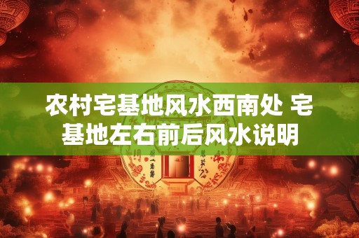 农村宅基地风水西南处 宅基地左右前后风水说明
