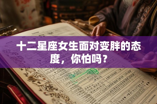 十二星座女生面对变胖的态度，你怕吗？