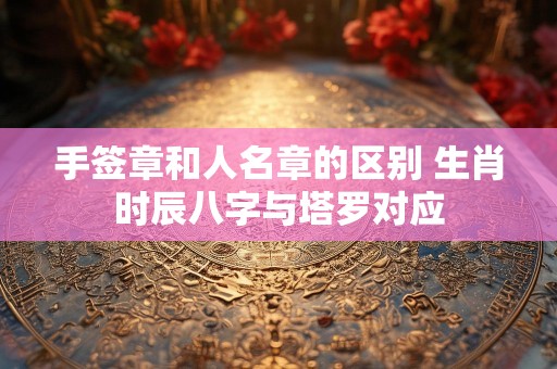手签章和人名章的区别 生肖时辰八字与塔罗对应