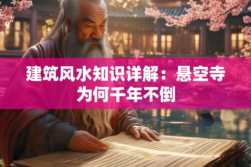 建筑风水知识详解：悬空寺为何千年不倒