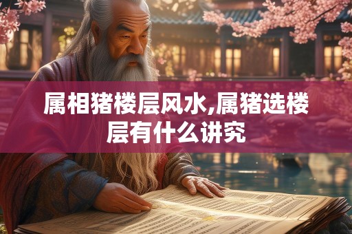 属相猪楼层风水,属猪选楼层有什么讲究