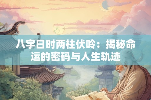 八字日时两柱伏呤：揭秘命运的密码与人生轨迹