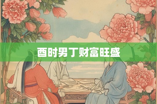 酉时男丁财富旺盛