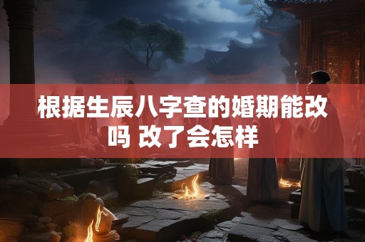 根据生辰八字查的婚期能改吗 改了会怎样