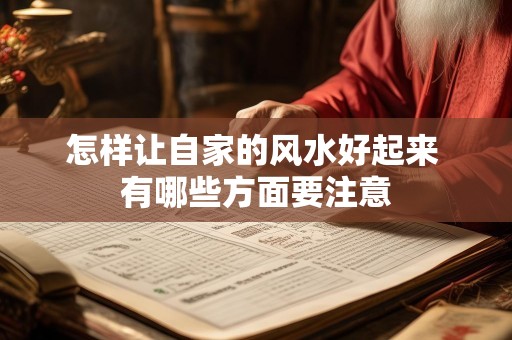 怎样让自家的风水好起来 有哪些方面要注意