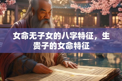 女命无子女的八字特征，生贵子的女命特征