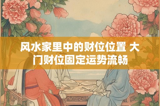风水家里中的财位位置 大门财位固定运势流畅