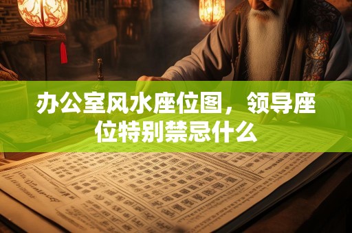 办公室风水座位图，领导座位特别禁忌什么