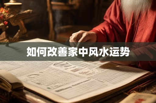 如何改善家中风水运势