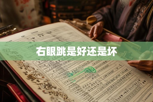 右眼跳是好还是坏