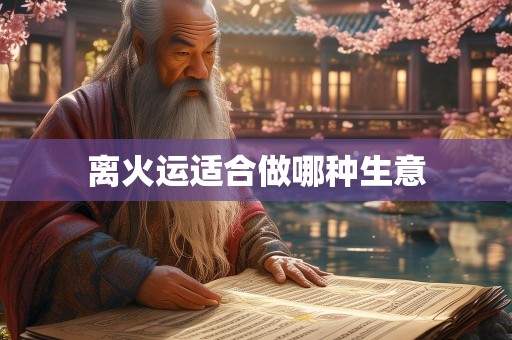 离火运适合做哪种生意