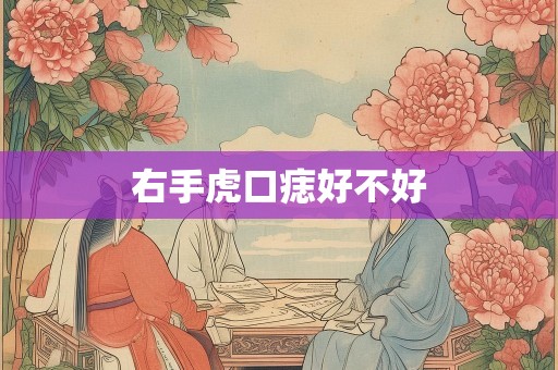右手虎口痣好不好