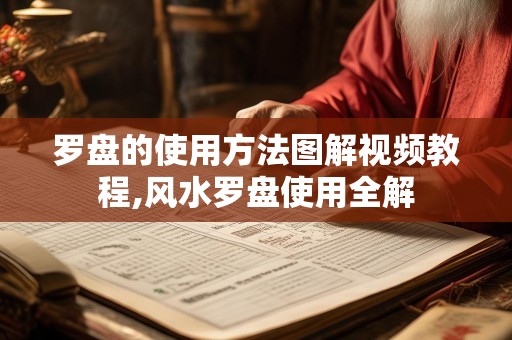 罗盘的使用方法图解视频教程,风水罗盘使用全解