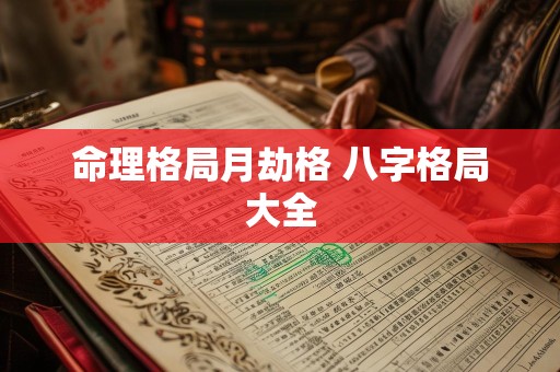 命理格局月劫格 八字格局大全