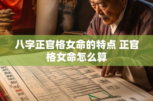 八字正官格女命的特点 正官格女命怎么算