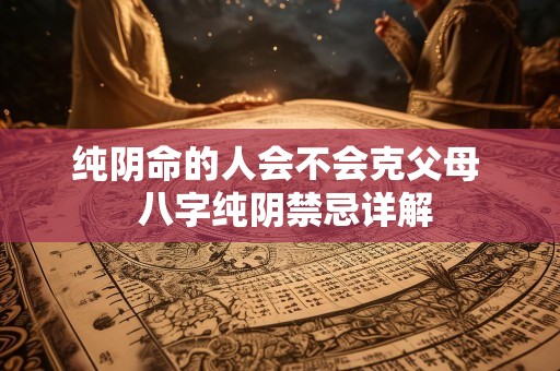 纯阴命的人会不会克父母  八字纯阴禁忌详解