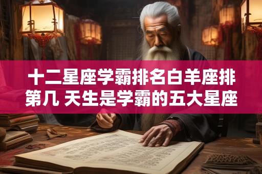 十二星座学霸排名白羊座排第几 天生是学霸的五大星座