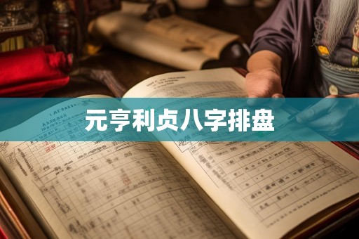 元亨利贞八字排盘