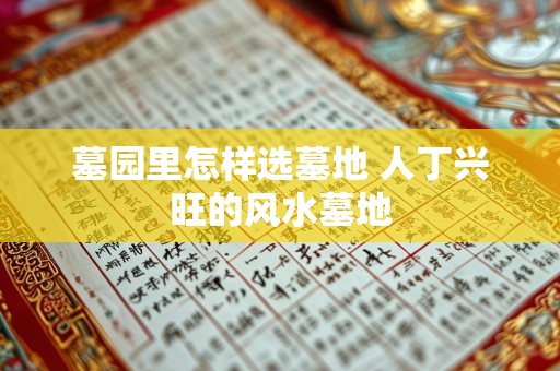 墓园里怎样选墓地 人丁兴旺的风水墓地