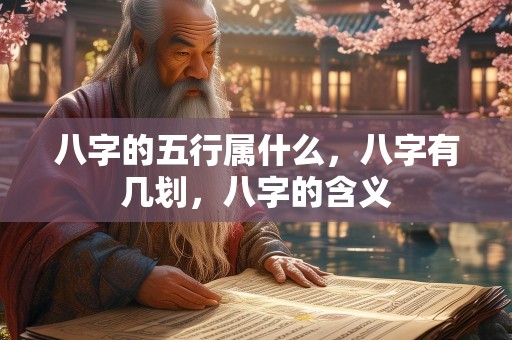 八字的五行属什么，八字有几划，八字的含义