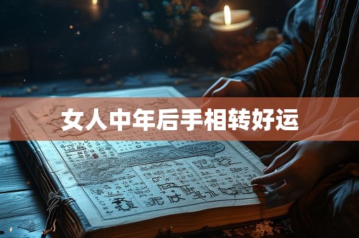女人中年后手相转好运